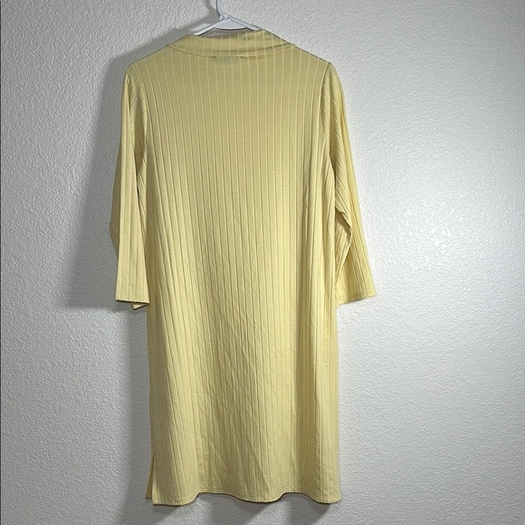 EILEEN FISHER Washable Stretch Rib Funnel Neck Dress XXS - Picture 5 of 7